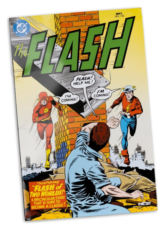 DC Direct Page Punchers Action Figure The Flash Jay Garrick (The Flash #123) (Red Platinum Edition) 6