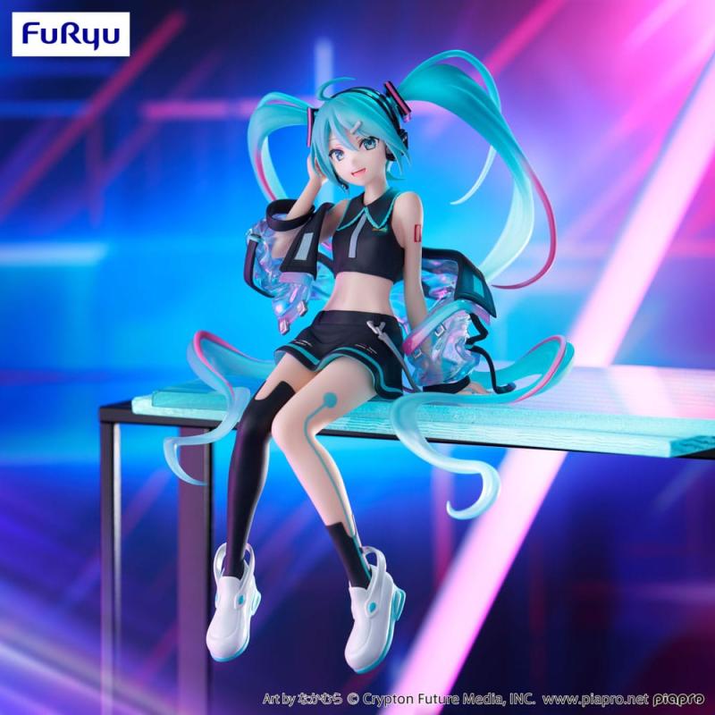 Hatsune Miku Noodle Stopper PVC Statue Neon Cyber 16 cm