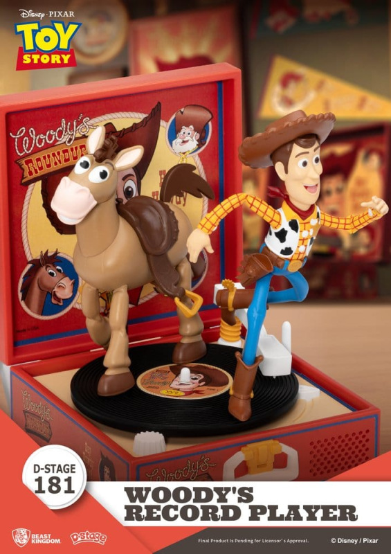 Toy Story Record Player Series PVC figure Woody's Record Player 13 cm 5