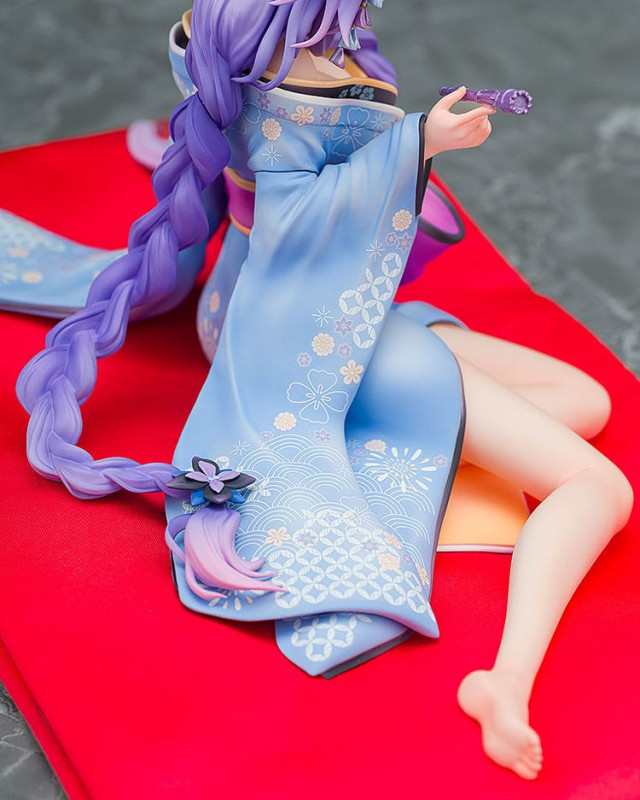 Neptunia x Senran Kagura Statue 1/7 Purple Heart Kimono Ver. 13 cm 8