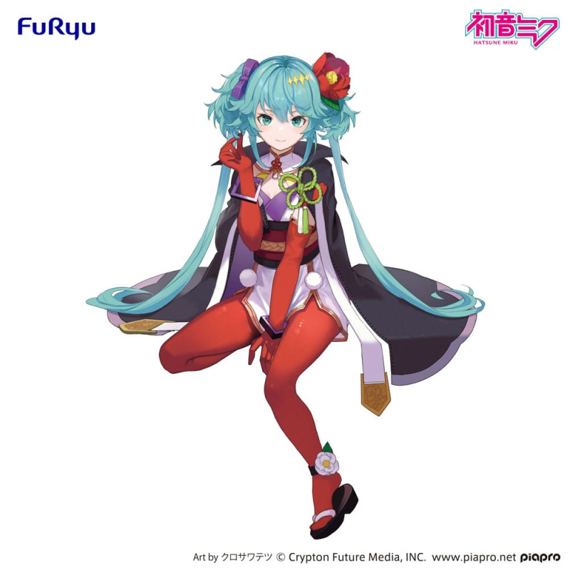 Hatsune Miku Noodle Stopper PVC Statue Flower Fairy Camellia 15 cm 4
