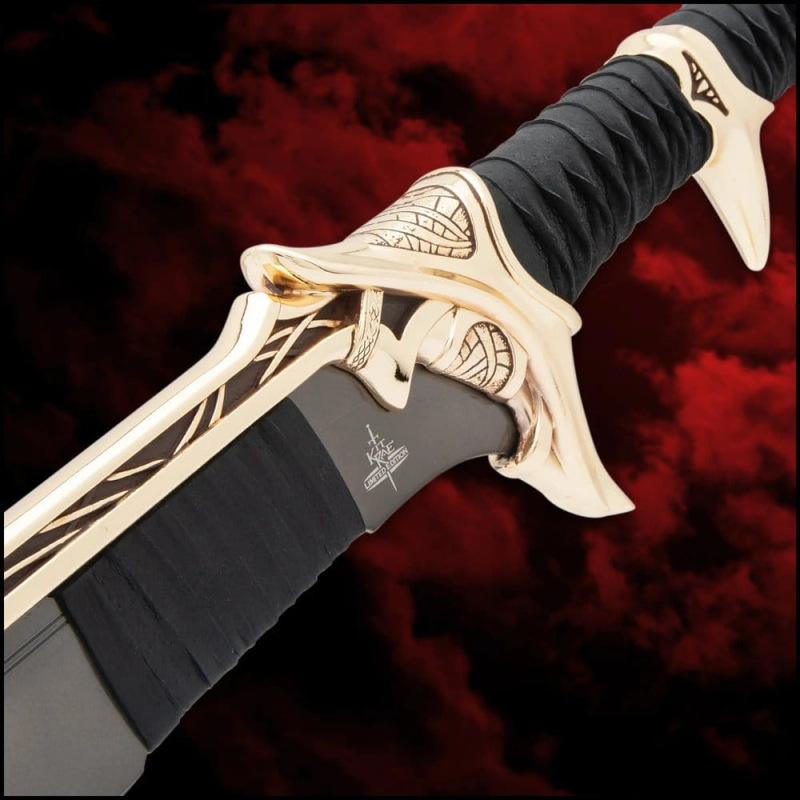 Kit Rae Swords of the Ancients Replica Savathos-Mithrodin War Sword Gold Version 111 cm 1