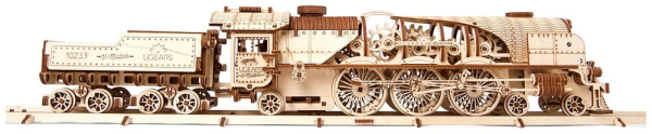 Ugears 3D Wooden Puzzle V-Express Steam Train with Tender 7