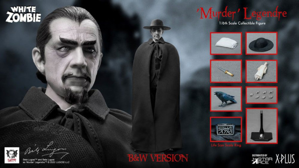 The White Zombie My Favourite Movie Action Figure 1/6 Murder Legendre (Bela Lugosi) B&W Version 30 c