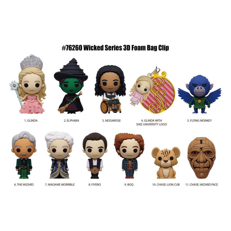 Wicked 3D Foam Bag Clips Series 1 Display (24) 2