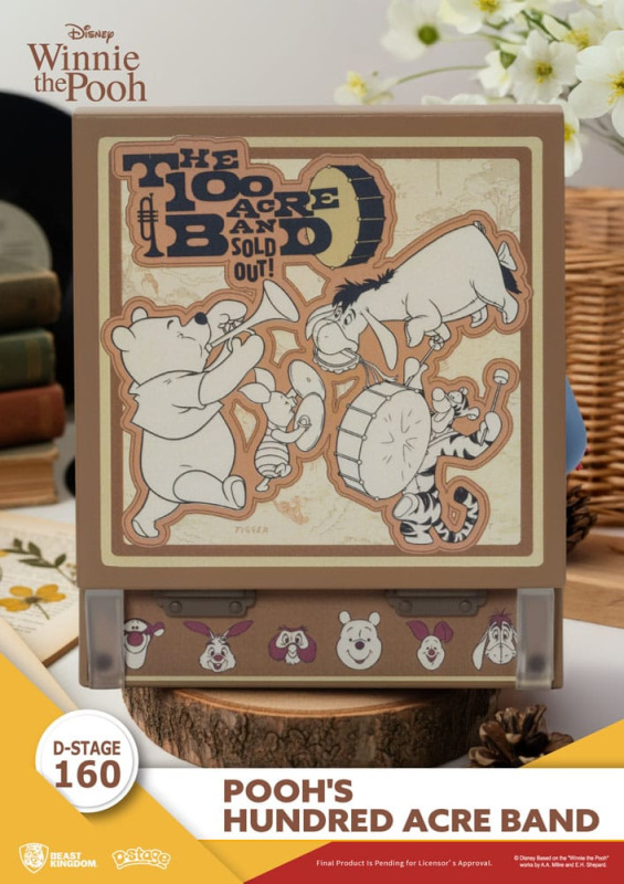 Winnie the Pooh Record Player Series PVC figure Pooh's Hundred Acre Band 12 cm 4