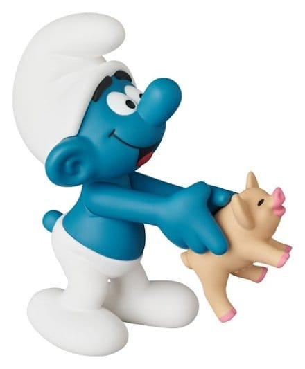 The Smurfs UDF Mini Figure Smurf with Pig 8 cm