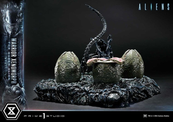 Aliens (Film) Ultimate Diorama Masterline Statue Warrior Xenomorph for Queen Alien 23 cm 6