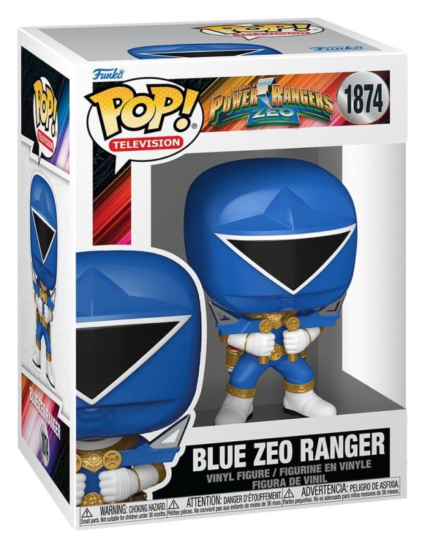 Power Rangers Zeo POP! Movies Vinyl Figures Zeo Ranger Blue 9 cm 1