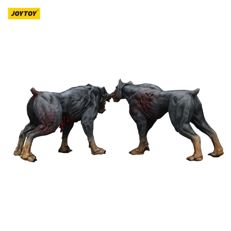 Zombie Dark Source Action Figures 2-Pack Police Dogs 8 cm 6