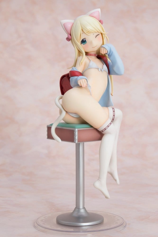 Hatsukoi Ribbon PVC Figure 1/6 Yuu White cat Ver. 25 cm 6