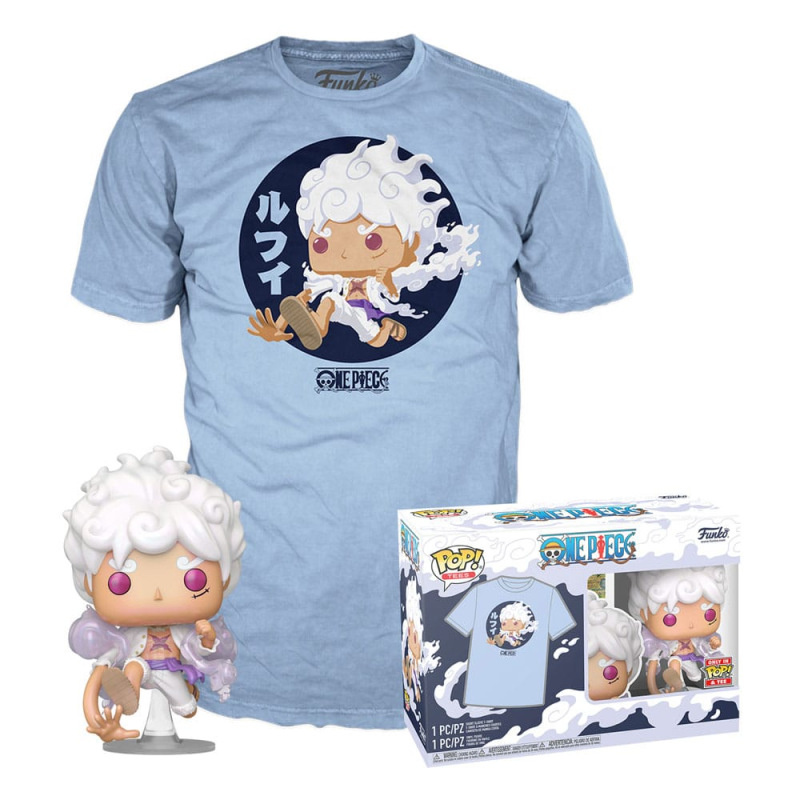 One Piece POP! & Tee Box Luffy Fifth Gear Size M