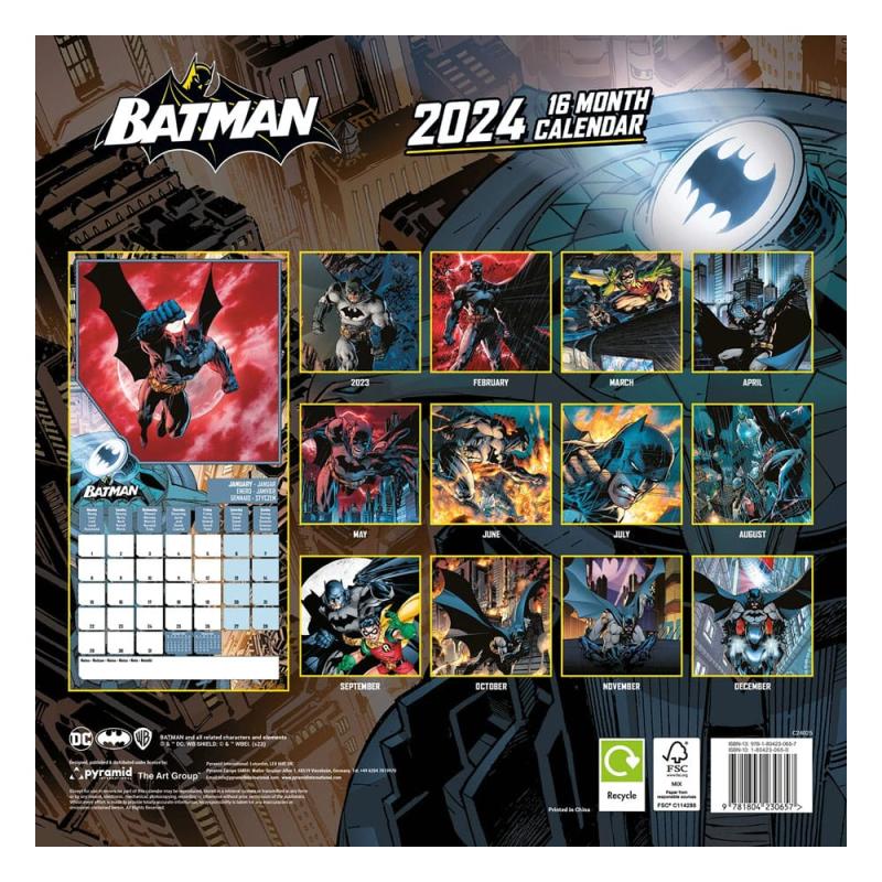 DC Comics Calendar 2024 Batman