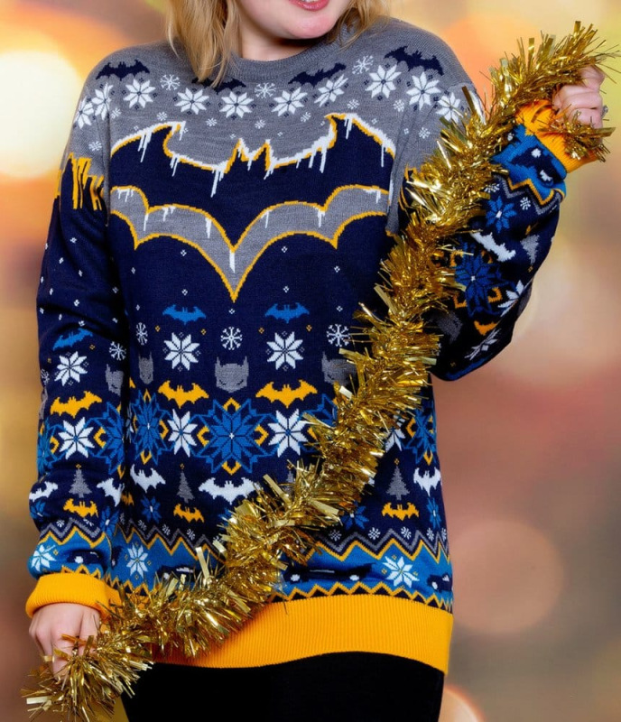 Batman Christmas Sweater Frosty Size XS 1