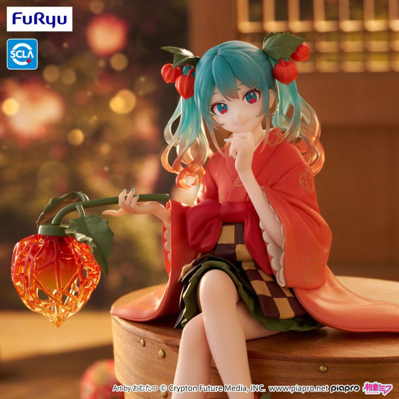 Hatsune Miku Noodle Stopper PVC Statue Flower Fairy Winter Cherry 15 cm 3