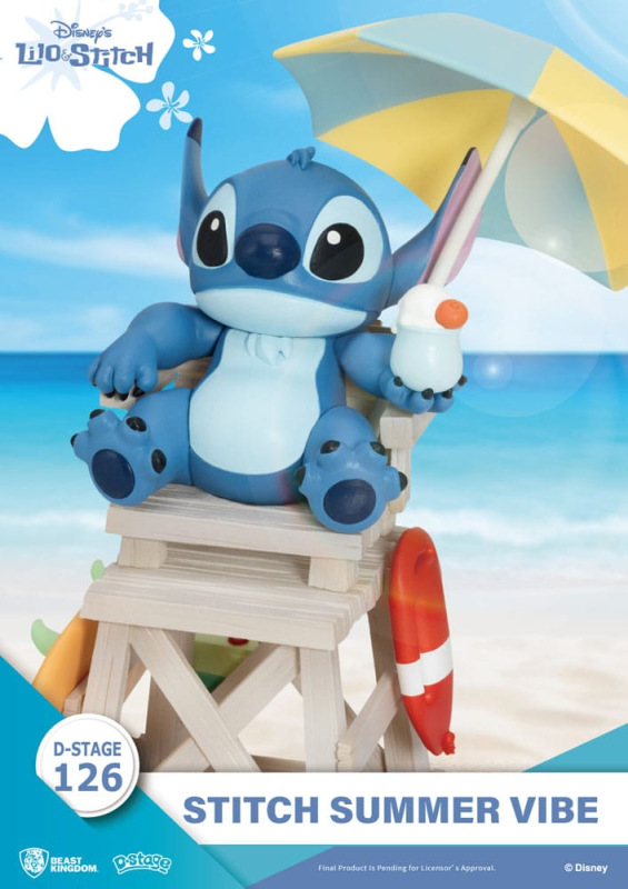 Disney D-Stage PVC Diorama Stitch Summer Vibe 16 cm 5