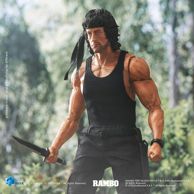 First Blood II: John Rambo 1/12 Exquisite Super Series Actionfigur - Hiya Toys