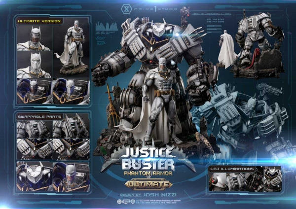 DC Comics Ultimate Museum Masterline Statue Justice Buster: Phantom Armor (Design By Josh Nizzi) Ult 6