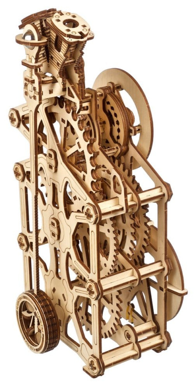 Ugears 3D Wooden Puzzle Engine Clock 11