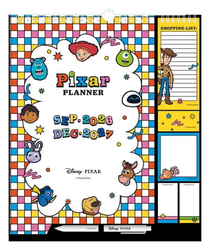 Disney Pixar Wall Planner 2026/27 30 x 34 cm