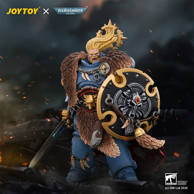 Space Marine Action Figure Space Wolves Wolf Guard Battle Leader 12 cm 5
