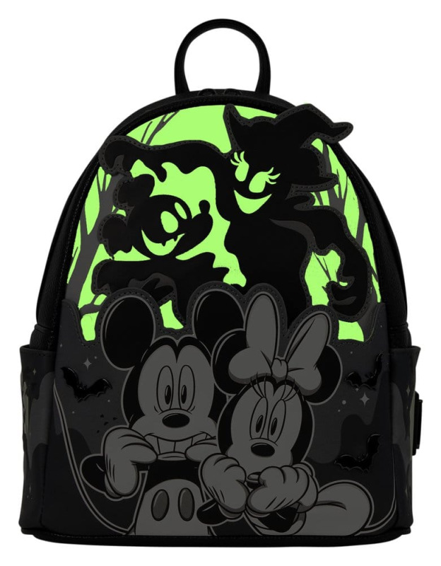 Mickey & Minnie by Loungefly Mini Backpack Ghost Light Up Glow 1