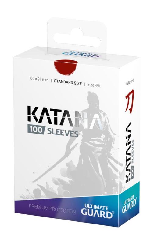 Ultimate Guard Katana Sleeves Standard Size (100) - Red