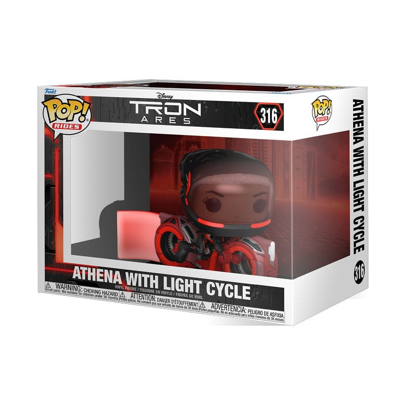 Tron: Ares POP! Rides Vinyl Figure Athena with Light Cycle 15 cm 1
