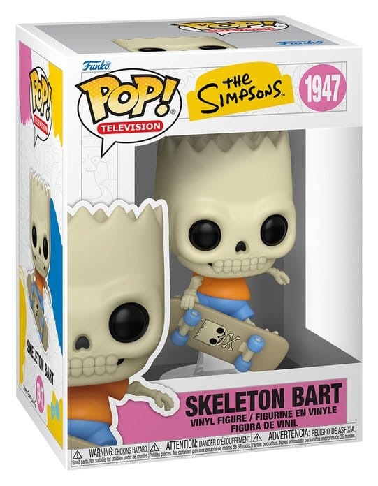 The Simpsons POP! Animation Vinyl Figure Skeleton Bart 9 cm 1