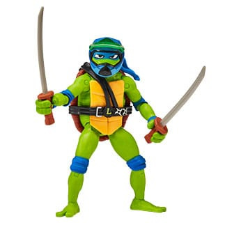 Teenage Mutant Ninja Turtles: Mutant Mayhem Drive N Kick Action Figure Leonardo & Motorcycle 11 cm 5