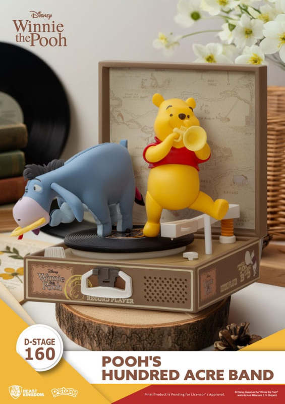 Winnie the Pooh Record Player Series PVC figure Pooh's Hundred Acre Band 12 cm 1