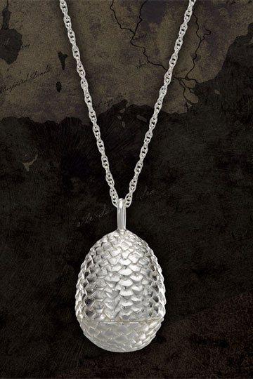 Game of Thrones Pendant & Necklace Dragon Egg (Sterling Silver)
