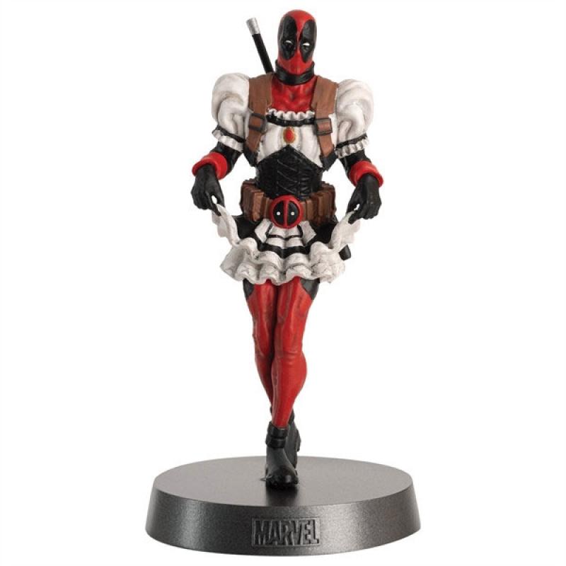 Marvel: Deadpool French Maid 1/18 The Heavyweights Collection Metal Statue - Eaglemoss