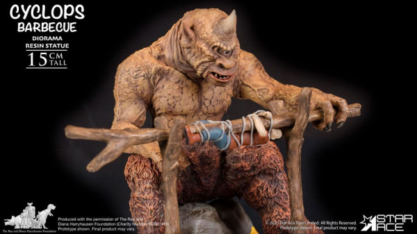 Ray Harryhausen Diorama 1/8 Cyclops Barbecue Scene 17 cm 6