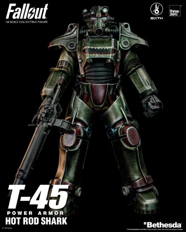 Fallout FigZero Action Figure 1/6 T-45 Hot Rod Shark Power Armor 37 cm 9