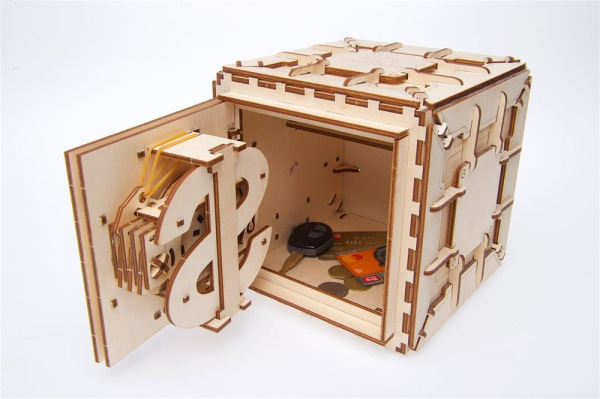 Ugears 3D Wooden Puzzle Safe 9