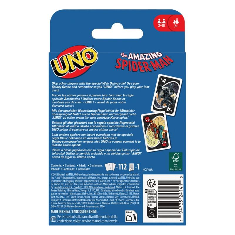 The Amazing Spider-Man Card Game UNO