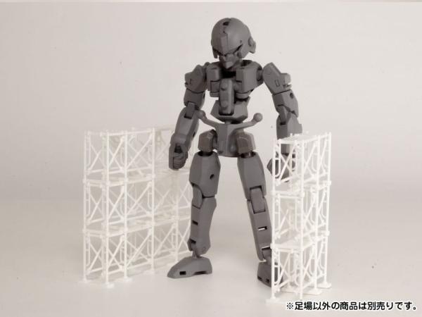 Original Character 1/80 Plastic Model Kit Pop Another World Series ASHIBA White 7 cm