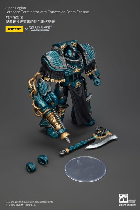 Warhammer The Horus Heresy Action Figure Alpha Legion Lernaean Terminator with Conversion Beam Canno 1