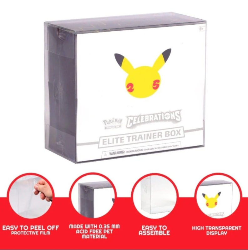 Evoretro PET Display Case Protector for Pokémon ETB (1-Pack) 1