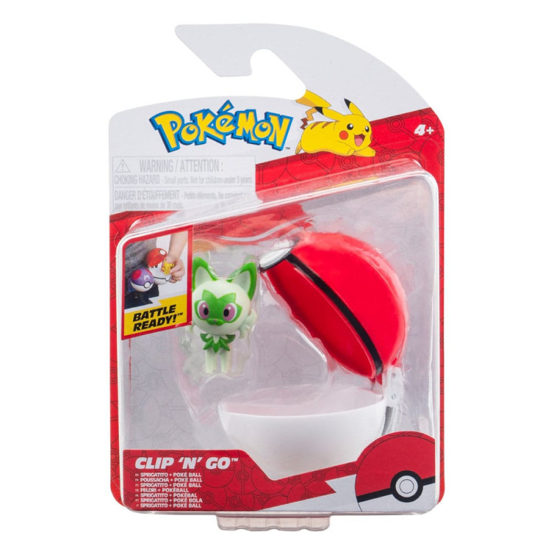 Pokémon Clip'n'Go Poké Balls Sprigatito with Poké Ball 1