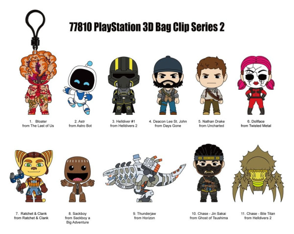 Sony PlayStation 3D Foam Bag Clips Series 2 Display (24) 1