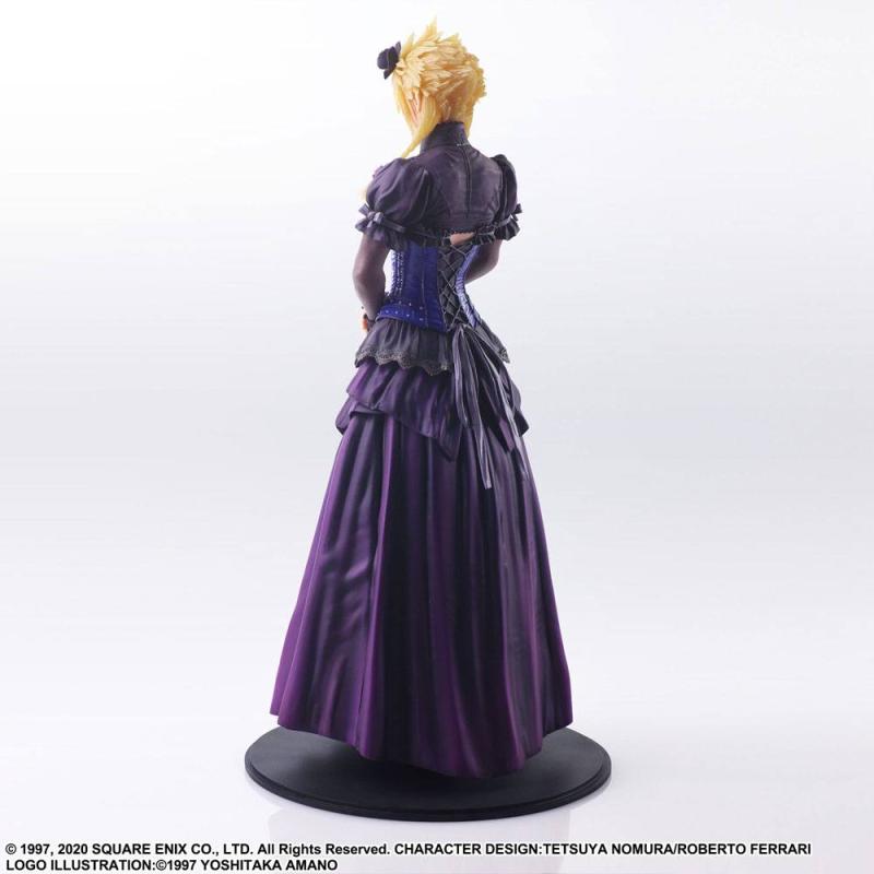 Final Fantasy VII Remake Static Arts Gallery Statue Cloud Strife Dress Ver. 28 cm 6