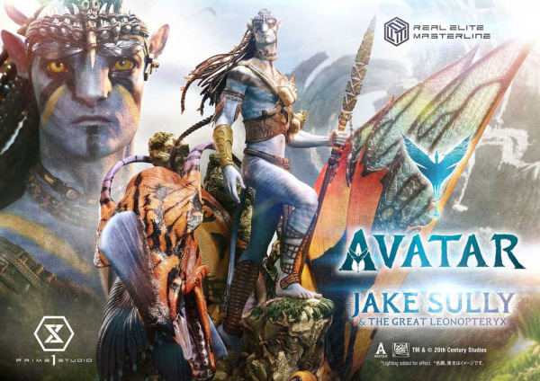 Avatar (Film) Real Elite Masterline Series Statue 1/4 Jake Sully & The Great Leonopteryx 87 cm 1