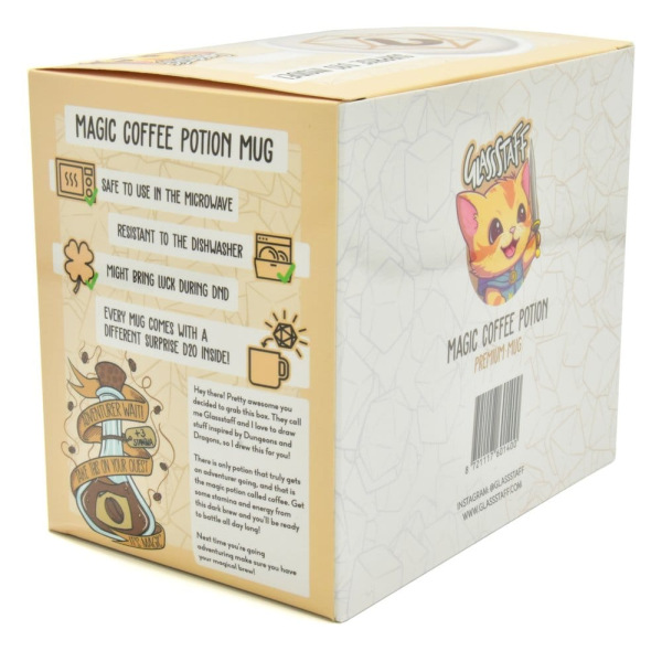 Glassstaff Gift Set Mug & Dice D20 Coffee Potion 1