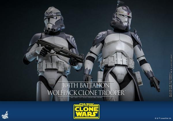 Star Wars The Clone Wars Action Figure 1/6 104th Battalion Wolfpack Clone Trooper 30 cm 10