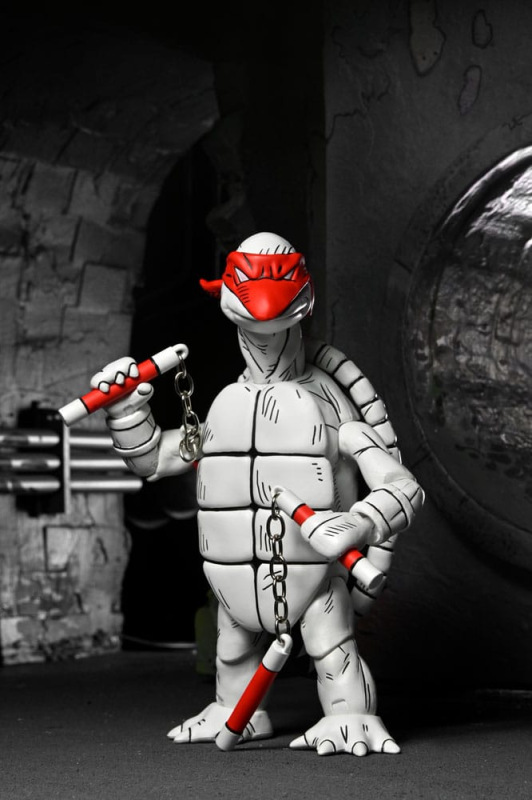 Teenage Mutant Ninja Turtles (Mirage Comics) Action Figures 2-Pack Black and White First Turtles 18 13