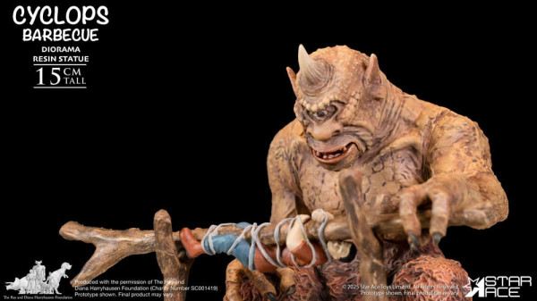 Ray Harryhausen Diorama 1/8 Cyclops Barbecue Scene 17 cm 9
