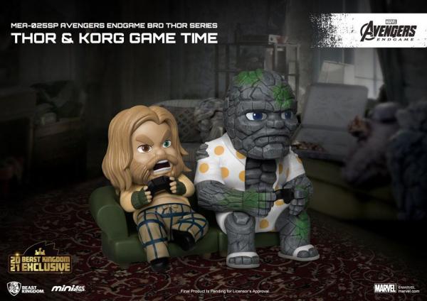 Avengers Endgame: Thor & Korg Game Time 8 cm Mini Egg Attack Figure - Beast Kingdom Toys