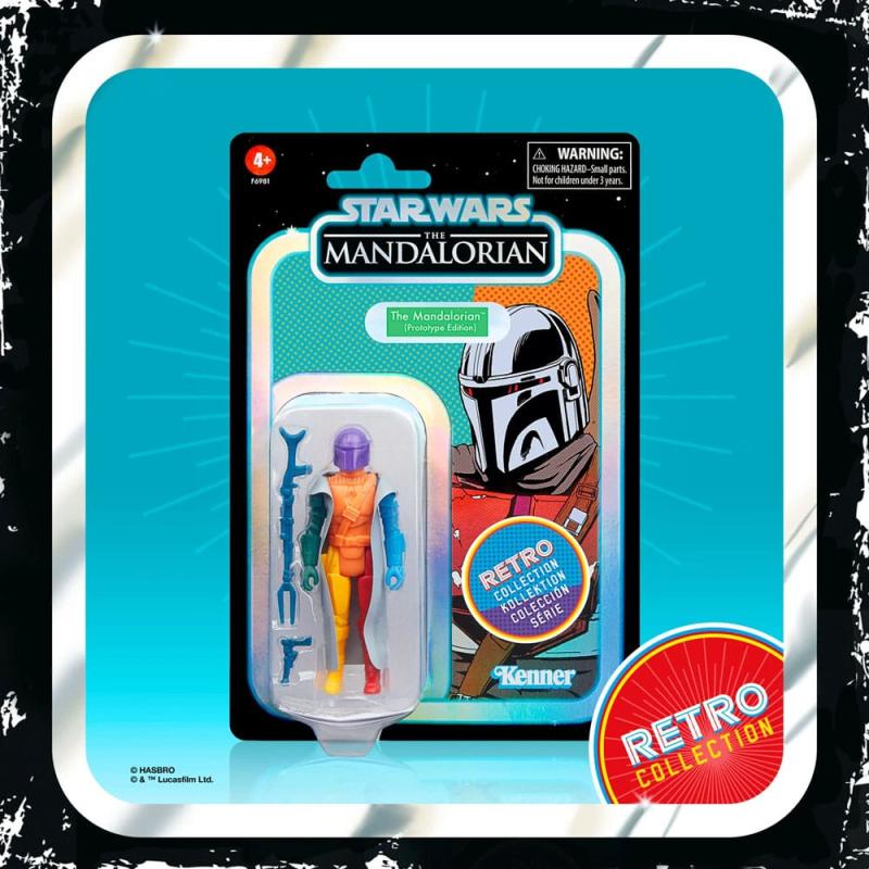 Star Wars: The Mandalorian Retro Collection Action Figure The Mandalorian (Prototype Edition) 10 cm